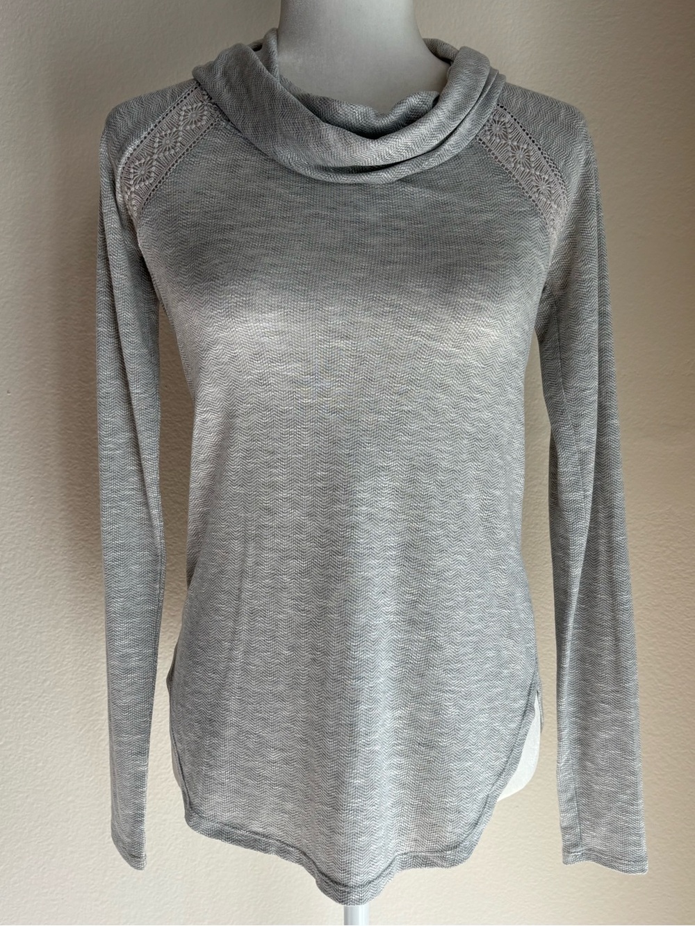 Maison Jules Heather Gray Knit Top